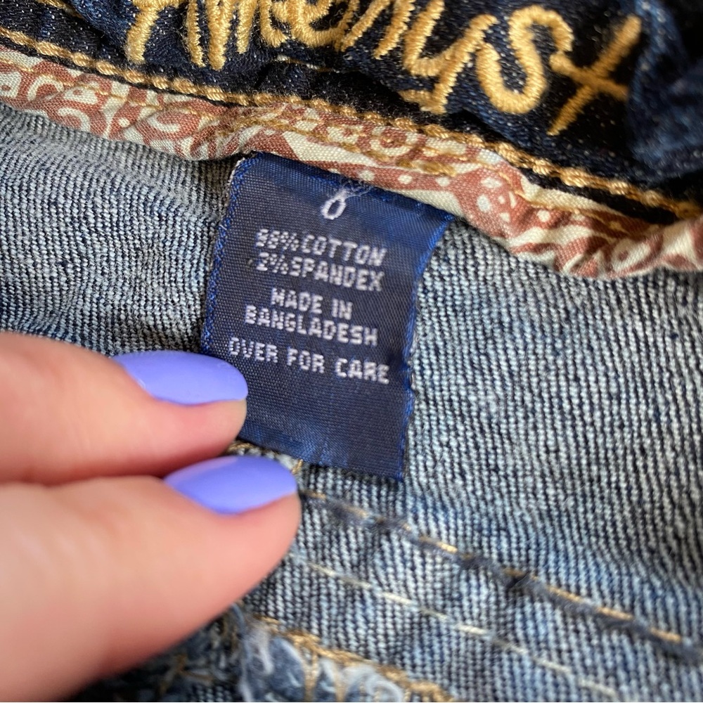 ❌SOLD🏷️Vintage Y2K Amethyst Low Rise Bootcut Jeans Size 0 - Picture 8 of 8